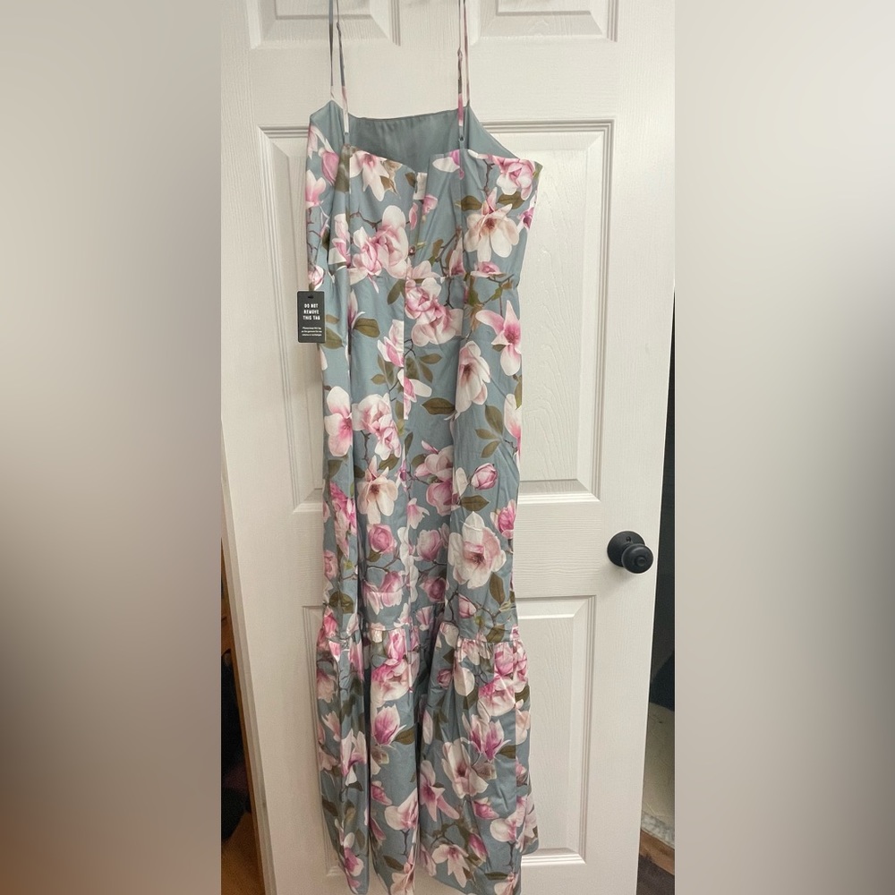 Express Spaghetti Strap Floral Dress